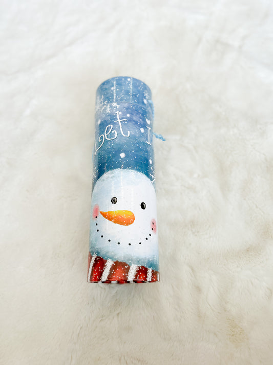 Wine Bottle Gift Box- Snowflakes