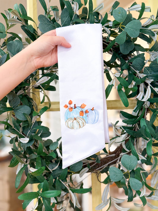 Autumn Pumpkin Trio Wreath Sash