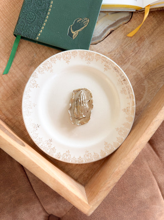 Sacred Savior Vintage Prayer Dish