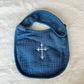 Classic Bib with Embroidered Cross