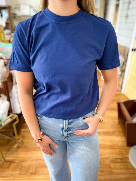 True Navy- Basic Fit T-Shirt Comfort Colors