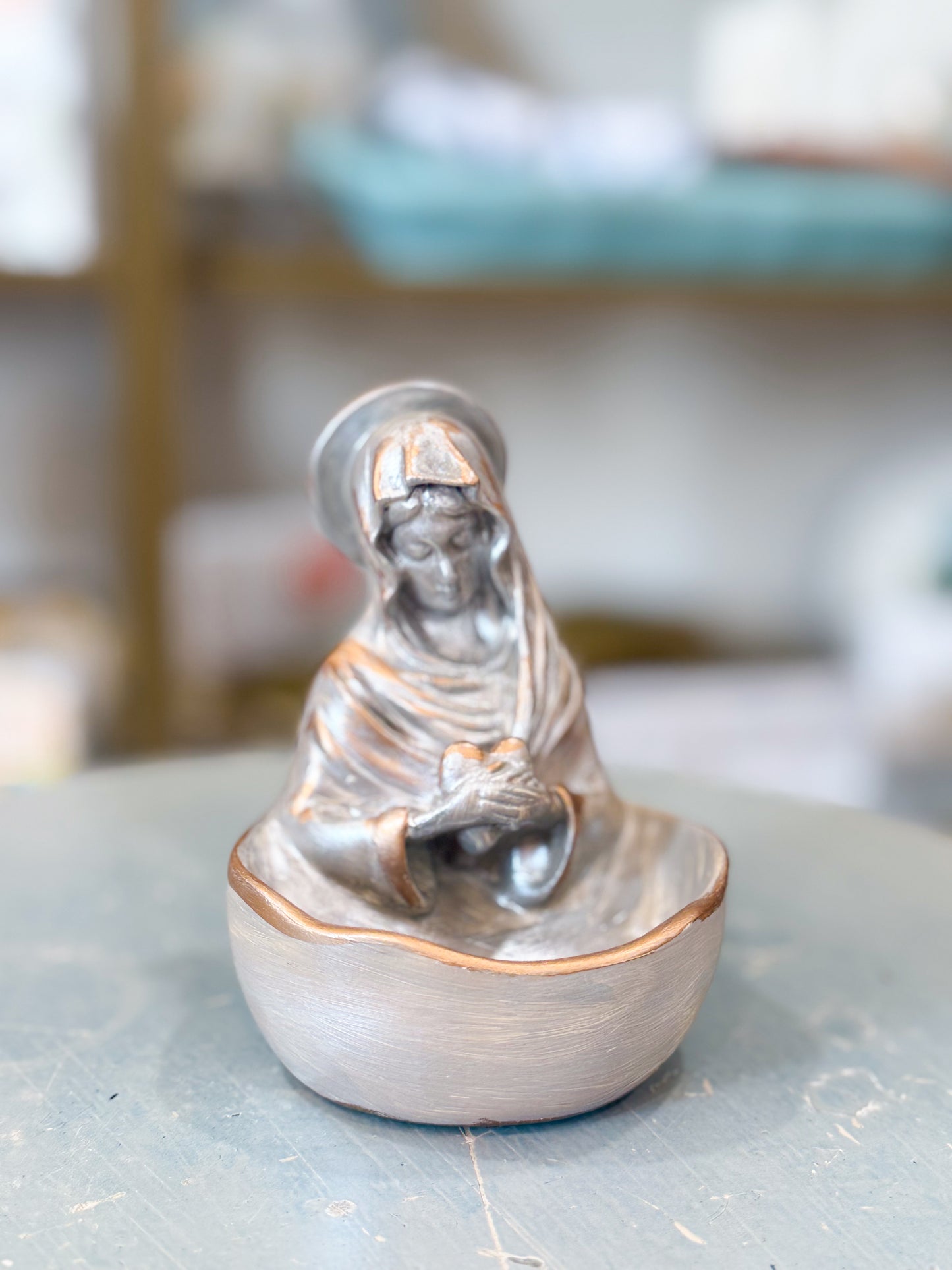 A Mother’s Grace Trinket Dish- Blue Grey