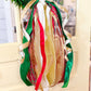 Christmas Plaid Wreath Tails/ Streamer Style