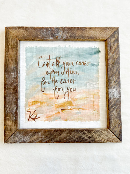 GA Cast All Framed 12x12 Art