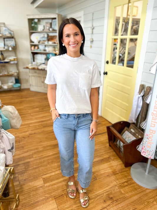 White Pocket T-Shirt Comfort Colors