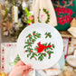 Cardinal Blessings Holiday Plate