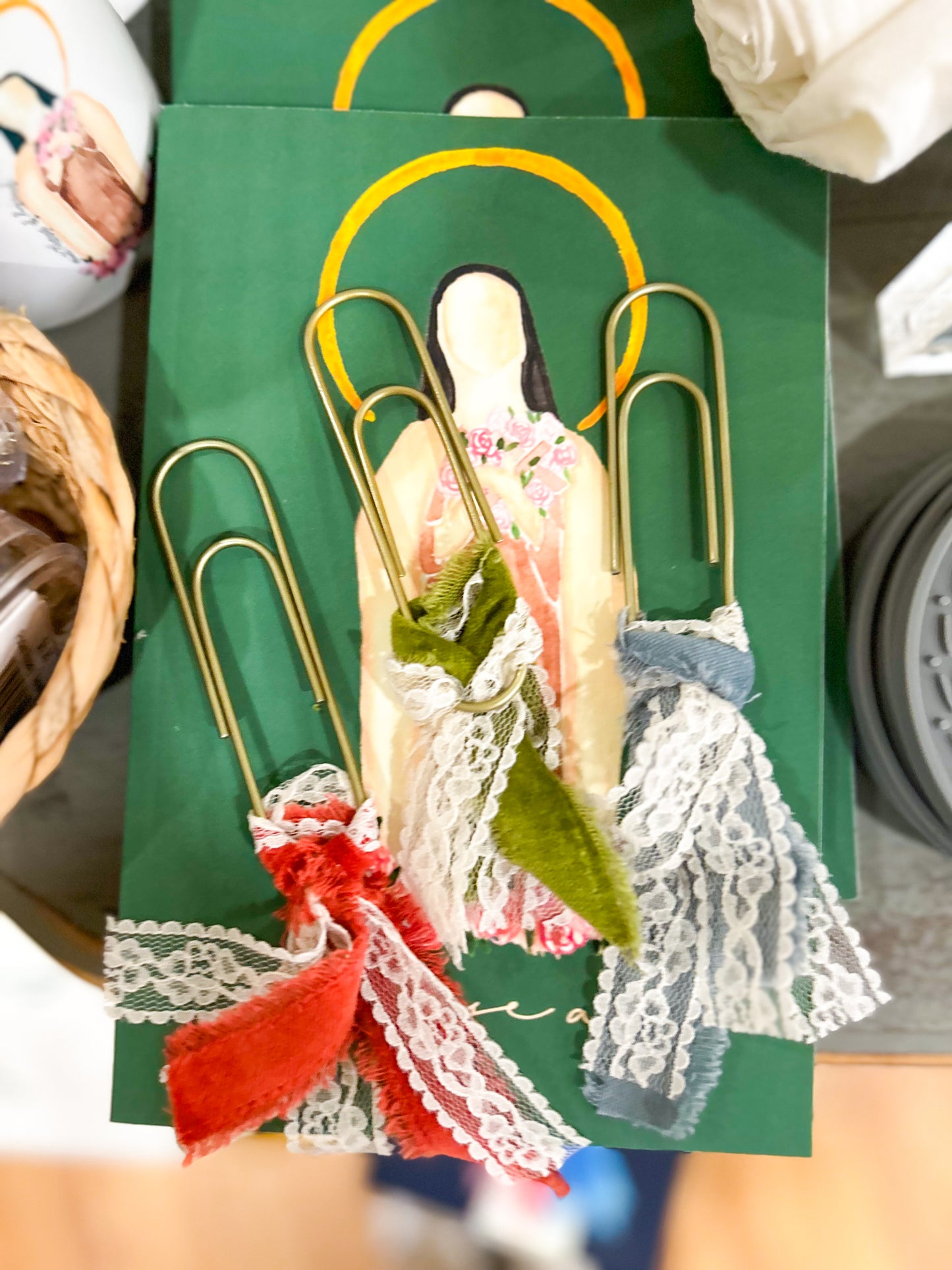 Paperclip Ribbon Bookmark
