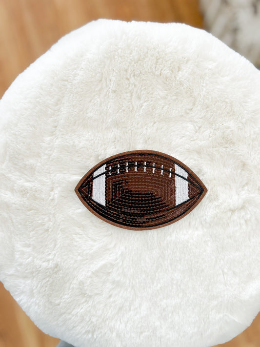 Patch- Medium Brown Football Patch