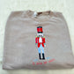 Sample- Ash Mocha Sweatshirt with A Little Bit Nuts Nutcracker Transfer