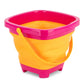 Folded Bucket Beach Toy- Pink/Orange