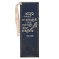 Bookmark Faux Leather Navy Wings Like Eagles Isa. 40:31