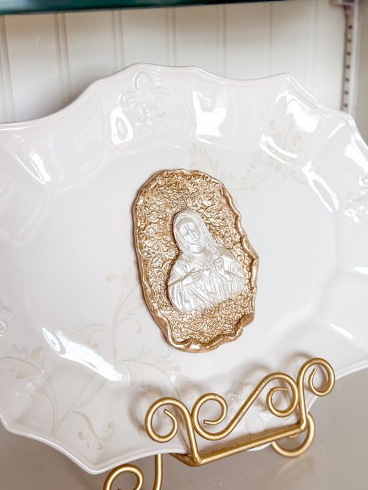 Fleur de Lis Faith Platter
