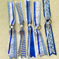 Touchdown Tassel Streamer Blue/White/Grey
