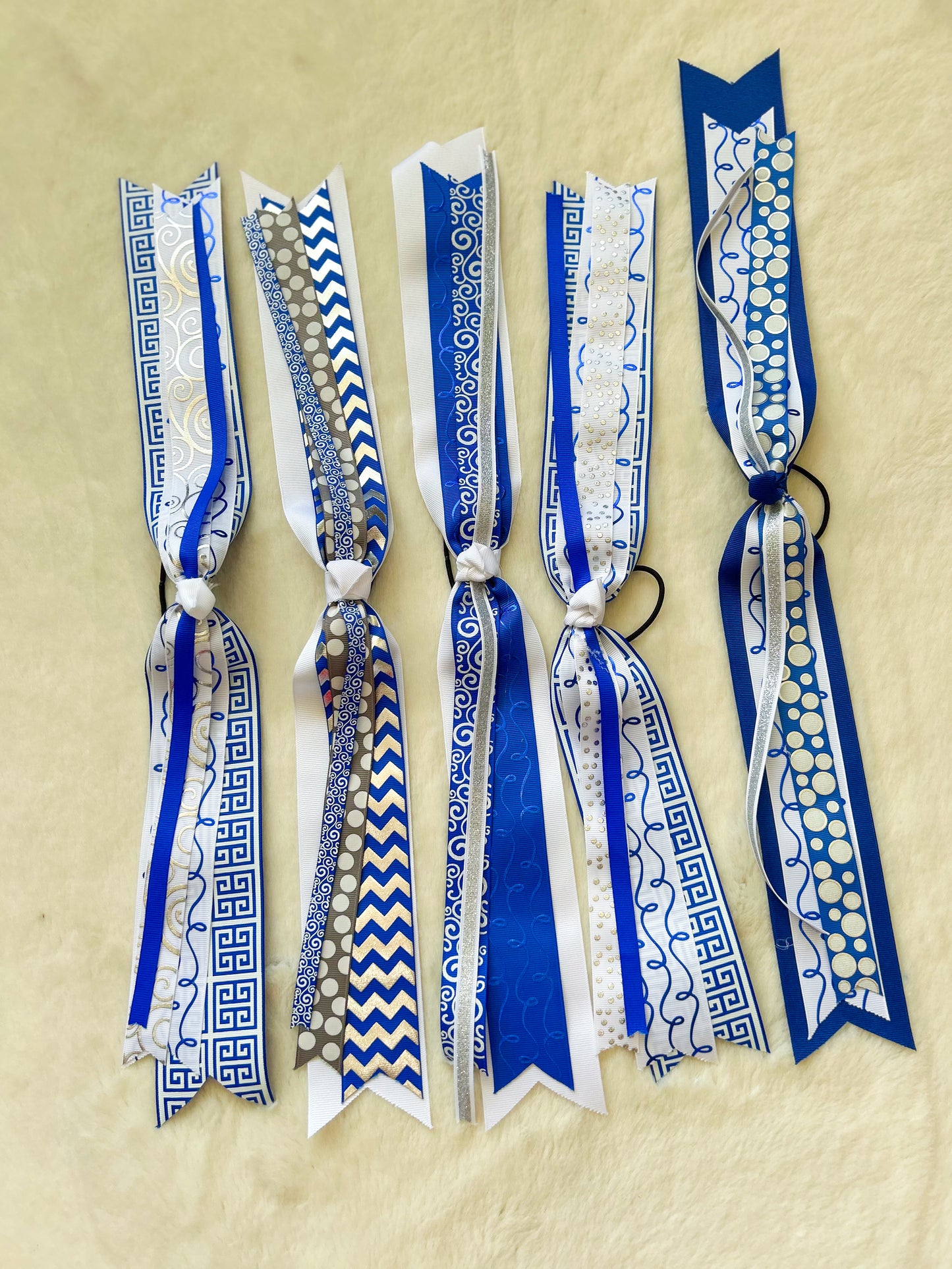 Touchdown Tassel Streamer Blue/White/Grey
