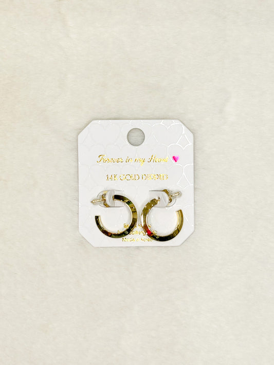 Dior Simple Gold Hoops