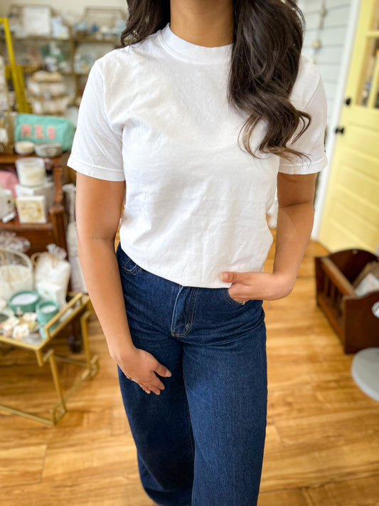 White- Basic Fit T-Shirt Comfort Colors