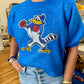 Blue Puff Sleeve Blue Jay Sweater