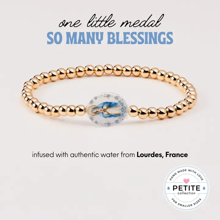 Petite Holy Water Miraculous Bracelet- Waterproof Gold