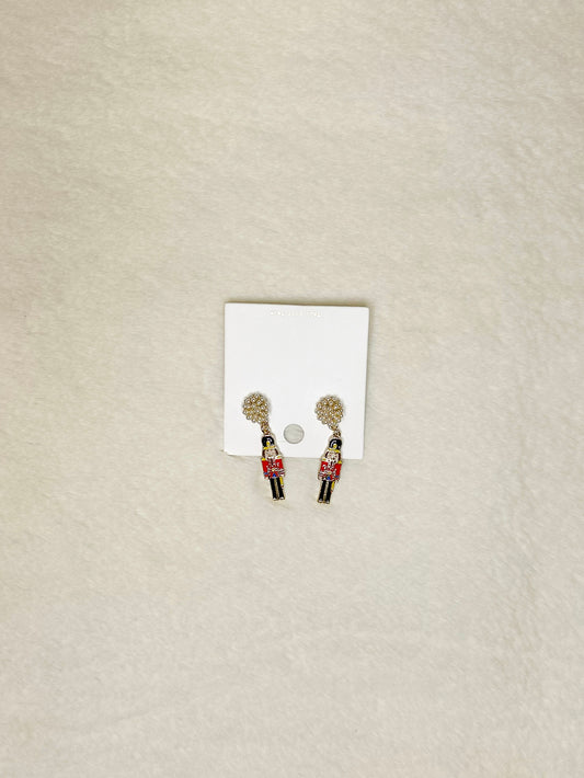 Nutcracker Enchantment Pearl Earrings