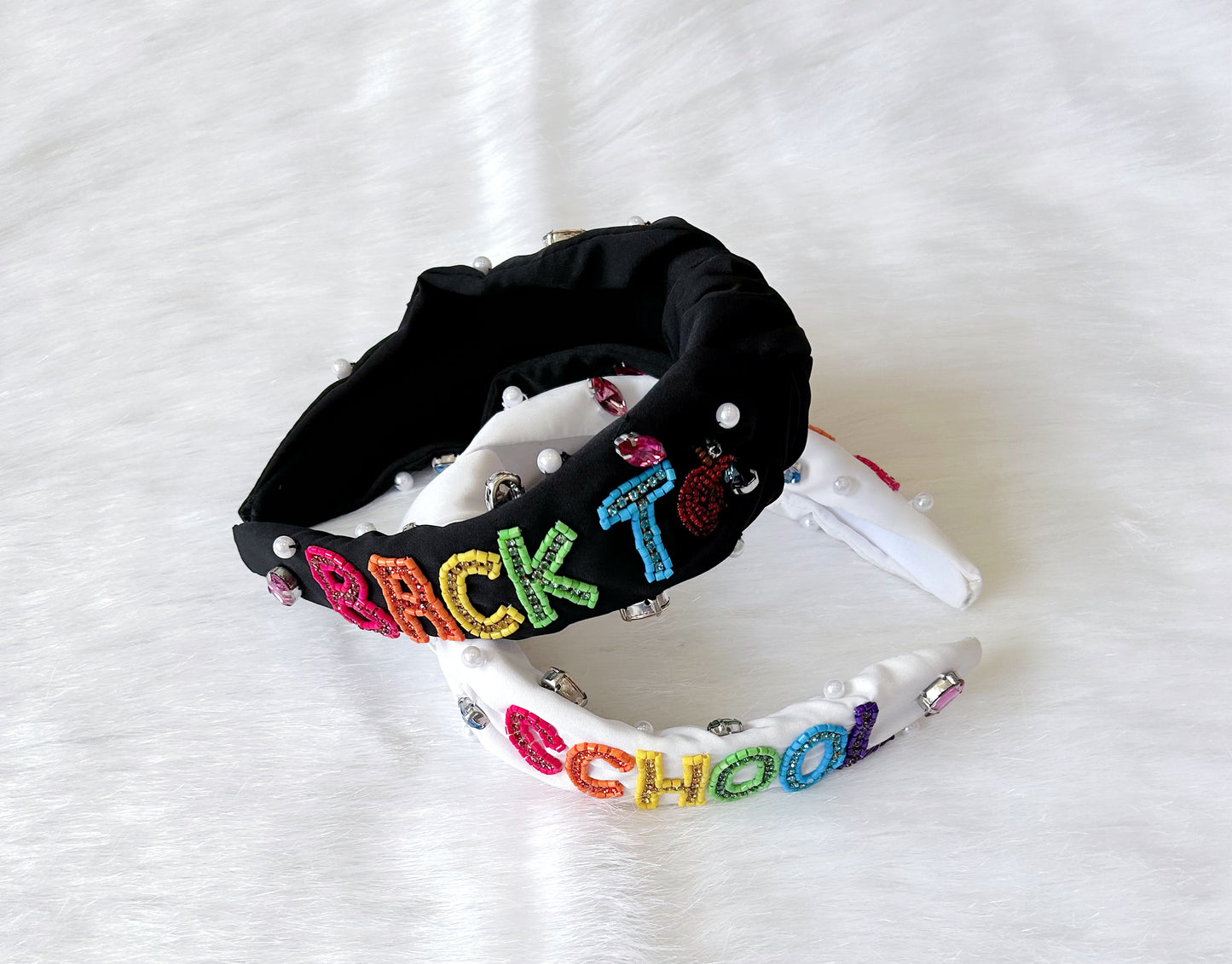 Back To School Beaded Knot Headband