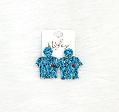 Nurse/Medical Beaded Earrings