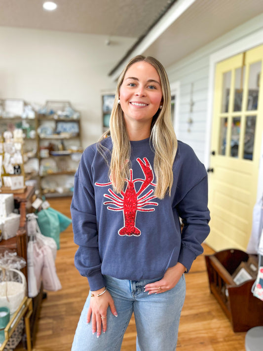 Sample- Sequin Crawfish Sweatshirt