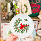 Cardinal Blessings Holiday Plate