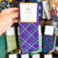 Men's Mardi Gras Plaid Socks-Purple