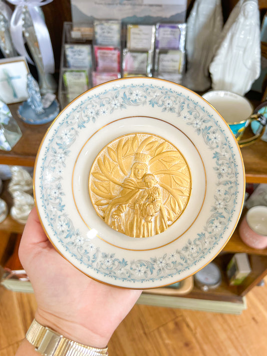 Our Lady Of Mount Carmel Noritake Iona Plate