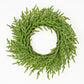 24in Twig Wreath-Soft Touch Evergreen Norfolk Pine