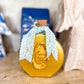 Abstract Praying Hands Holy Water Container- Light Blue Lace