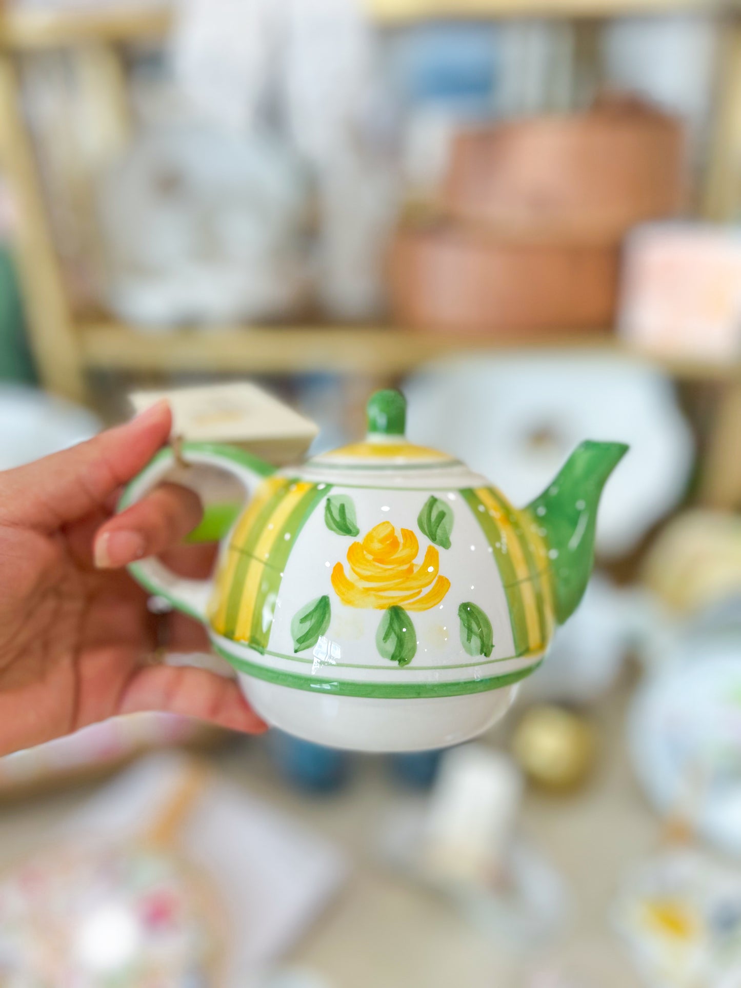 Yellow Rose Teapot