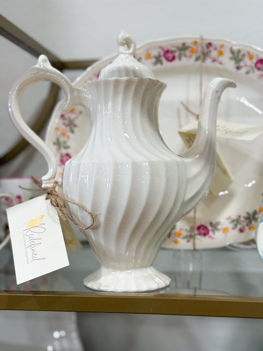Regency White Grand Teapot