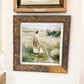 Living Hope Vintage Jesus and Lamb Framed Art 12x12