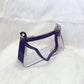 Leather Sided Clear Bag
