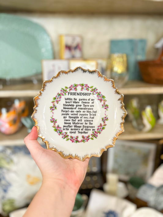 Friendship Keepsake Plate