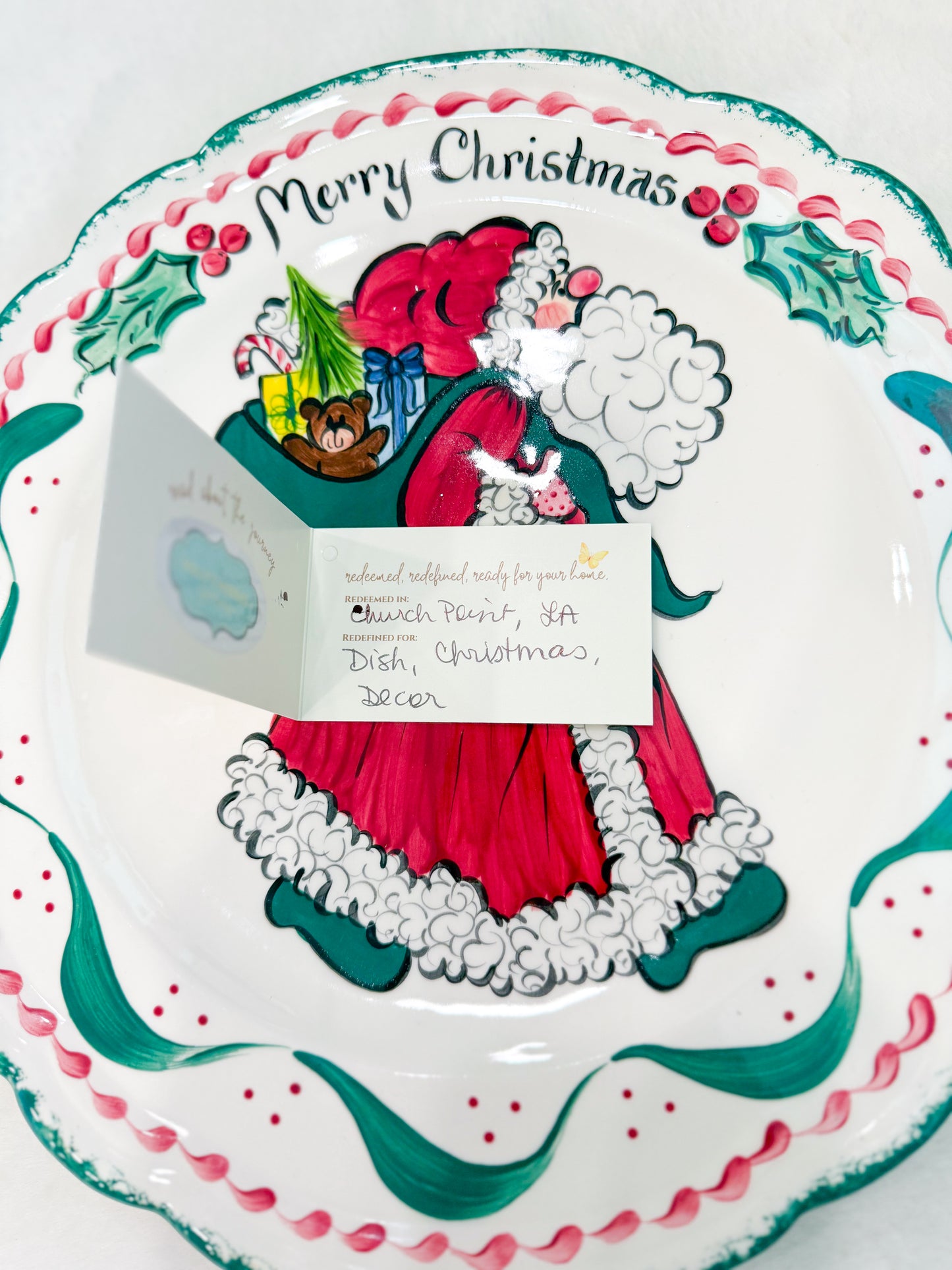 The Christmas Greetings Dish