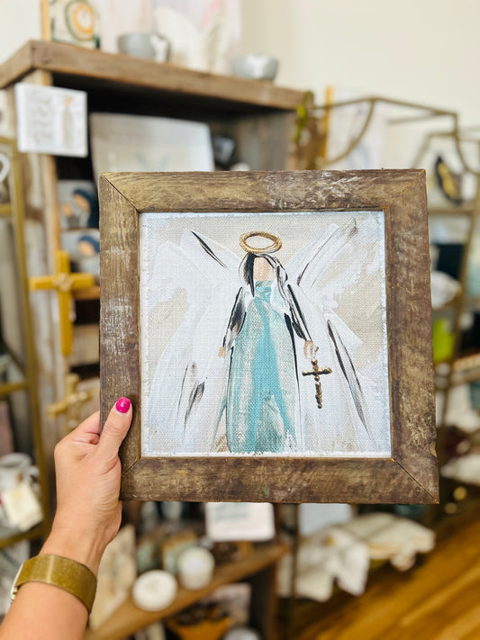 GA Teal Angel 12X12