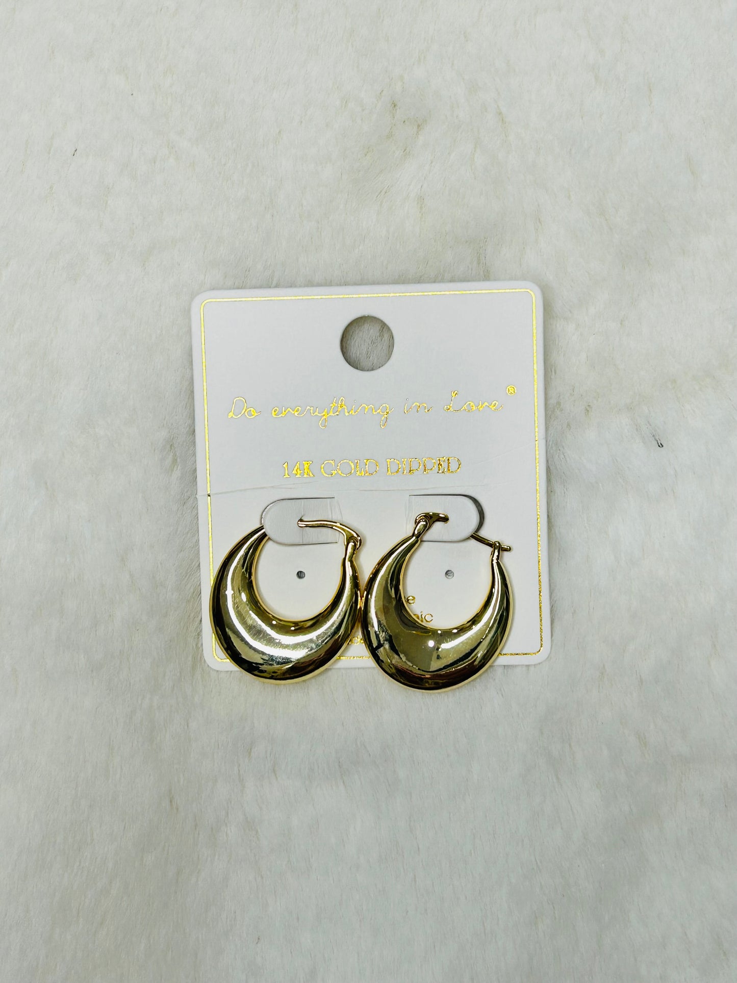 Elise Bell Hoop Gold Earrings