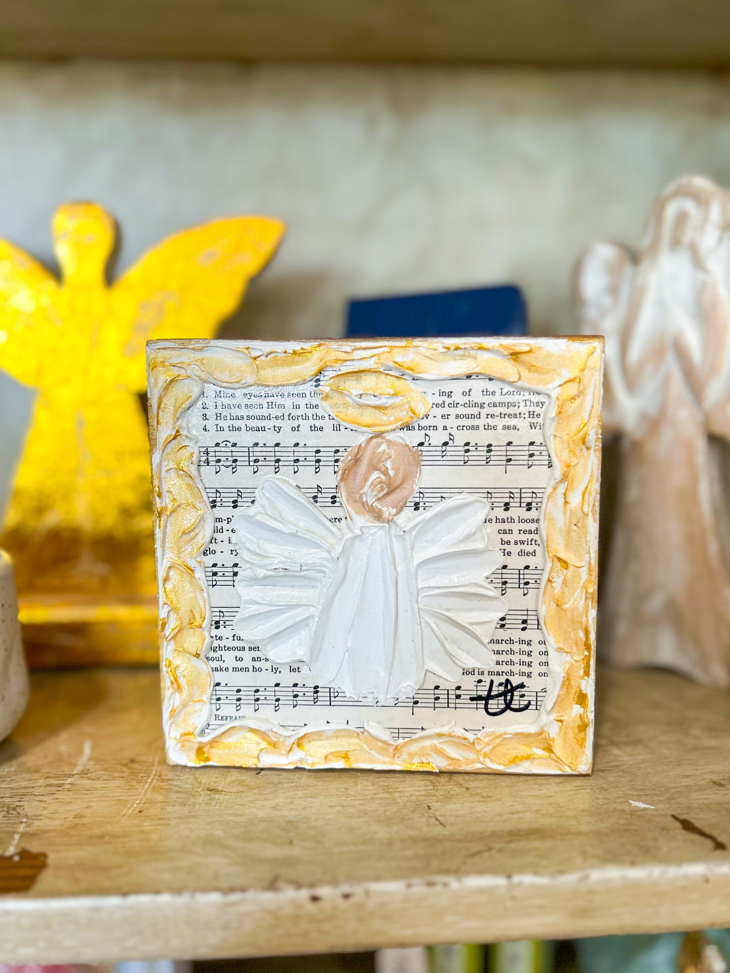 Musical Angel Wood Block