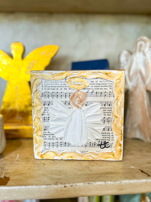 Musical Angel Wood Block