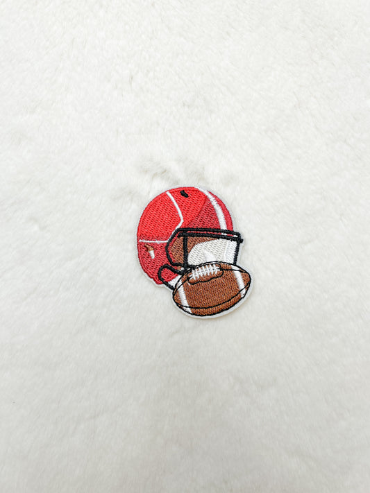 Patch- Red Football Helmet