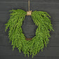 24inW Heart Twig Wreath-Soft Touch Evergreen Norfolk