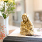 Mary Our Mother Holding Jesus Gold Statue