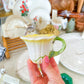 Golden Bloom Teacup