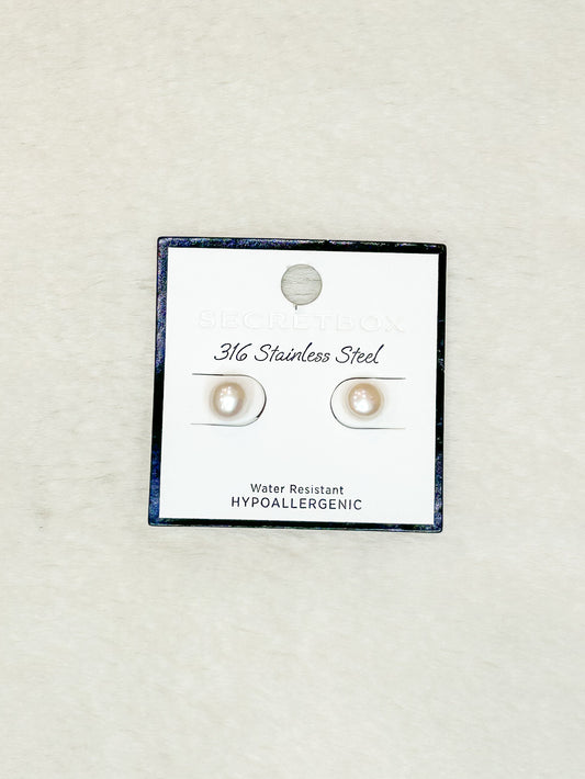 Harper Dainty Pearl Stud Earrings