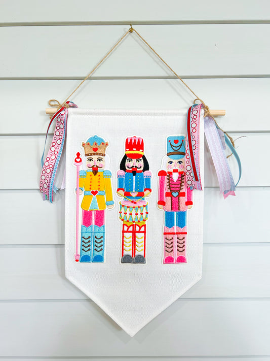 Nutcracker Wreath Door Banner