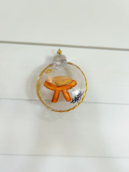 Ornament Round Disc Clear-Manger