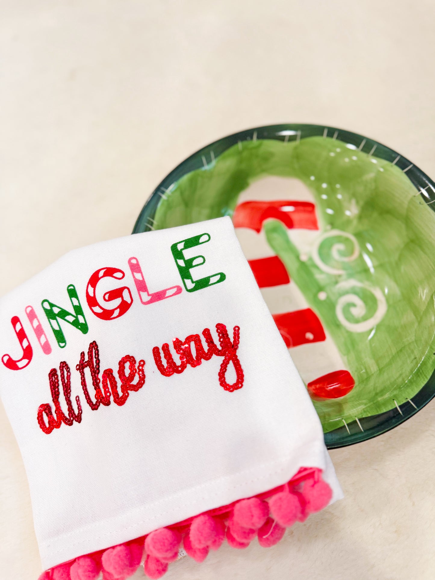 Jingle All The Way Towel and Plate Set