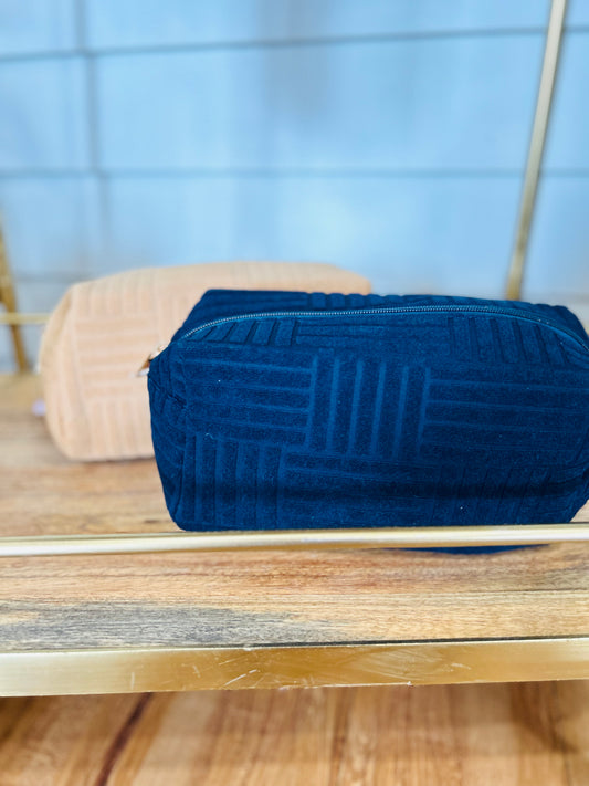 Greek Square Pattern Cosmetic Bag